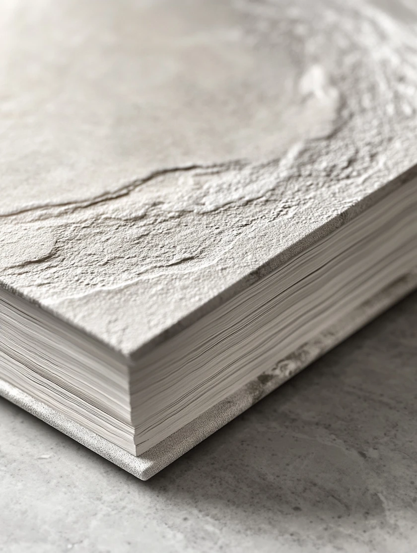 Обложка книги с текстурой керамогранита.